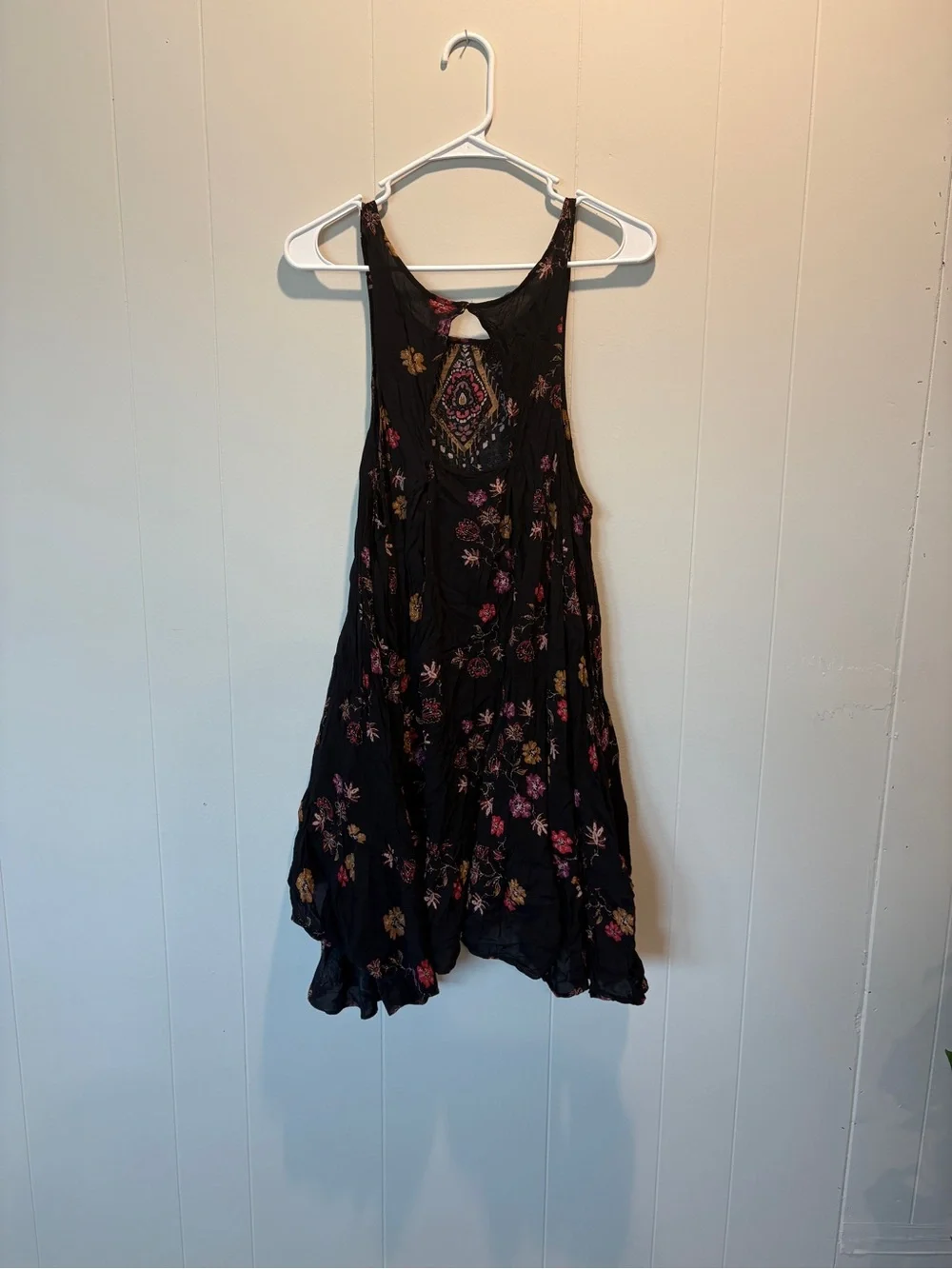 Free People (intimately) Black Annka Border Slip size small